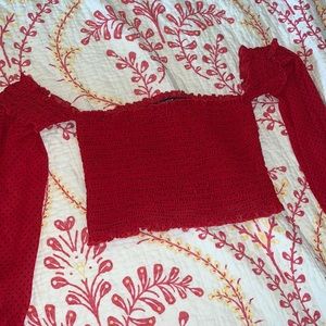 Fashion nova off the sleeve top medium